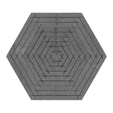 Nested Hexagon Template Set 9pc